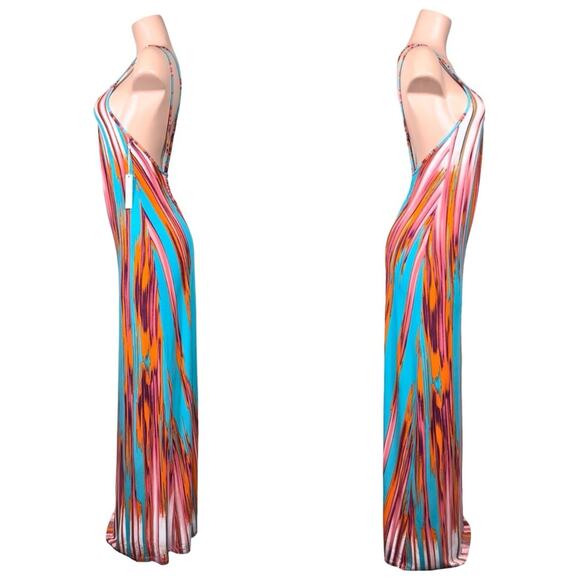 Tart Wynn Maxi Summer Dress Women's Size S Multicolor Spaghetti's Strap $159 - Picture 4 of 7